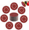 HIUOUIH Lot de 100 Disque Poncage 125mm Papier Abrasif Ponceuse Excentrique 8 Trous Poncer Grain P80 Disque Abrasif pour Poncer, Polir, Dérouiller