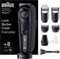 Braun Beard Trimmer Series 7 & Hair Clippers with Gillette Proglide Men's Razor, 40 Length Settings, Gifts for Men, 100-min Runtime, BT7440, Silver