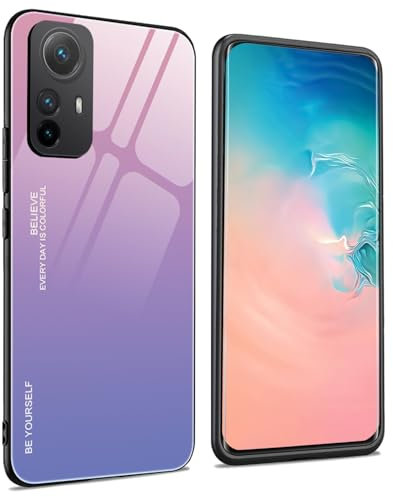 WBWONE para Xiaomi Redmi Note 12S Funda, Cristal Templado Resistente a Arañazos, Borde de Silicona TPU Bumper Resistente a los Golpes Case Protectora Cover - 2