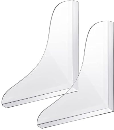 BBTISG 2 Pcs Shower Splash Guard, Bath Corner Water Splash Guard Self Adhesive Bathtub Corner Splash Guard to Keep Water in Shower or Bath