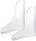 BBTISG 2 Pcs Shower Splash Guard, Bath Corner Water Splash Guard Self Adhesive Bathtub Corner Splash Guard to Keep Water in Shower or Bath