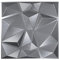 Eurodeco 50 x 50 cm - 3 m² - 3D Panels PVC Plastic Panels Pack of 12 Wall Panels Gaming Room Wall Ceiling 3D Look Diamond Brushed PVC 3D Panels