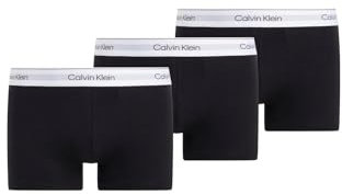 Calvin Klein, Men's, Trunk 3Pk 000NB3963A, Black (Black, Black, Black), XL