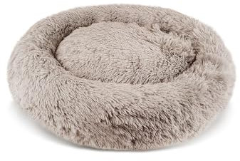 PATAM Cuccia Morbida, Lettino per Cani e Gatti a Ciambella Sfoderabile e Antiscivolo, Alaska Corda, Medium 61 cm