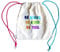 Papierdrachen Turnbeutel Frauenpower - be brave, be kind, be you - bunt - Statement - bestickt - Rucksack - für Sport und Freizeit