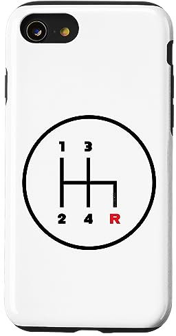 iPhone SE (2020) / 7 / 8 Car Manual Gear Shifter Knob Pattern (4 Speed) Case