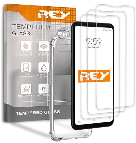 3X Bildschirmschutz und Hülle Anti-Shock für ASUS ROG Phone 5s, Gehärtetem Glas und Silikon TPU mit hoher Widerstandsfähigkeit