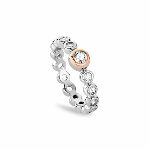 Clogau® Celebration Sterling Silver Tennis Ring with Topaz S