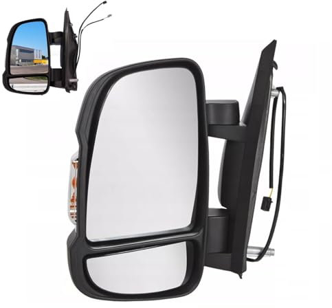 Außenspiegel Wohnwagen,Außenspiegel links,735661846,Elektrisch Verstellbar,Temperatursensor,mit Blinklicht,für Peugeot Boxer Citroen Jumper Ducato 2006-2019