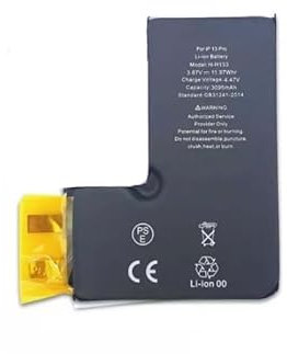 MOBILEX® Batterie sans BMS pour iPhone 13 Pro Max | 4352 mAh - Capacité d'origine | Cellule interne de rechange | OEM | Sans câble Flex