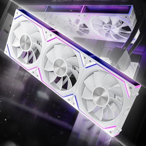 AsiaHorse DAWN RGB - Ventilador para PC (120 mm, 3 unidades, ARGB Daisy Chain [Infinity Mirror] [HDB] 71 CFM/1850 RPM/2.6MMH2O 4 pines PWN y 5 V 3 pines ARGB para Asus Aura ASRock GIGABYTE MSI