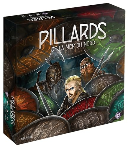 PixieGames | Nordsee-Pillards – Ausgabe 2024 | mit Solo-Modus und Metallmünzen | Wikinger-Strategiespiel | 1-4 Spieler | ab 12 Jahren