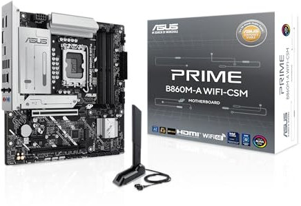 ASUS Prime B860M-A WiFi-CSM offre DDR5, PCIe 5.0, due slot M.2, Wi-Fi 6E, Ethernet da 2,5 GB, USB Type-C, DisplayPort, HDMI™ e M.2 dissipatore di calore per prestazioni ottimali