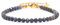 Echtes Saphir Edelstein Armband mit facettierten 4mm Perlen - Länge verstellbar - Heilstein Schutzstein Edelsteinarmband Glücksbringer Talisman Geschenk (Saphir, 16-21CM G)