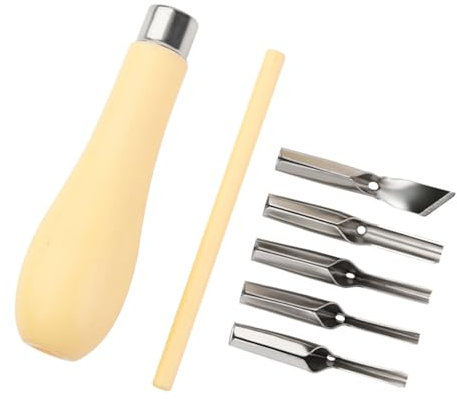 YCHUCH 2 Set Linoleum Cutter Tool Wood Block Carving Tool Multifunctional Lino Cutting Tool For Printmaking Engraving