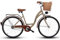 Goetze Eco 28 Zoll Damen Citybike, Tiefeinsteiger, 1-Gang Rücktrittbremse, LED-Beleuchtung, Gepäckträger, Komfortsattel, Schutzbleche, Stadtfahrrad für Alltag & Pendler, Klassisch & Wartungsarm