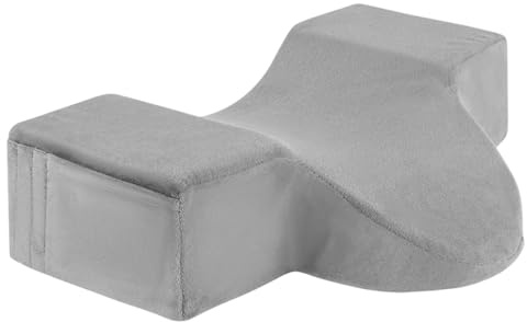 Jongyumo Wimpernkissen U-Förmiges Memory Schaumstoff Ergonomisches Nackenkissen Wimpernverlängerung Kissen mit Samtbezug für Schönheitssalon Zuhause