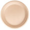 Sanjoma Chemical Solutions 100 unidades Platos redondos Reciclables Material Bagazo de caña de Azúcar - Color blanco/Kraft(Color cartón) (Kraft, 26cm)