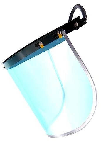 Veemoon 1Stück Sicherheitshelm Zubehör mit Klappbarem Gesichtsschutz Schutzvisier für Schweißarbeiten und Bauprojekte Kompatibel mit Standard Helmen und Langlebig