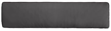 Traumschlaf Premium Interlock Jersey Kissenbezug - aus weicher atmungsaktiver Baumwolle mit Reißverschluss - 40x180 cm für Seitenschläferkissen, anthrazit