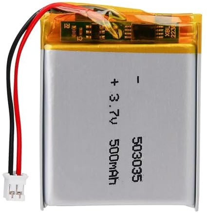 ELLENNE - BATTERIA LIPO DIY 503035-3,7V DC 500mAh CONNETTORI 2P-PH