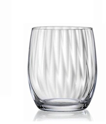 Waterfall Cascade 30 cl Verre en Cristal soufflé Fin-Petit Verre Droit-Lot de 6 Verres Transparent