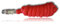Führstrick mit Panikhaken für Pferd - Anbindestrick in verschiedenen stylischen Designs, Führleine, Anbindeseil Pony, Esel, Ziege (Rot)