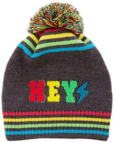 Döll Mädchen Pudelmütze Strick Mütze, Grau (Anthrazit Melange 8810), 51