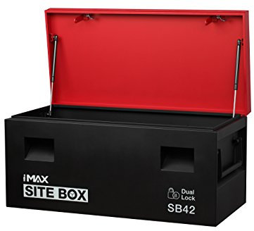 Hilka Tools SB42 Site Storage Box, Red/Black, 42-Inch