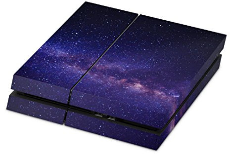 Skins4u Designfolie Aufkleber Skin Sticker kompatibel mit Sony Playstation 4 PS4 Milky Way