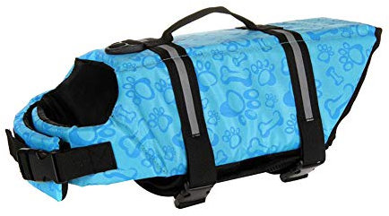 MISSMAO Schwimmmantel Hundeschwimmweste Schwimmweste Hunderettungsweste Rettungsweste Hundeweste Warnweste Dog Life Jacket Schwimmhilfe für Hunde Farbe 3 2XL