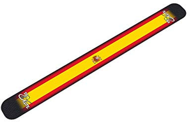 Protector Pala de Padel | Bandera ESPAÑA Textura Rugosa | Autoadhesivo | Evita Golpes y Rayaduras, Tecnología de Absorción de Impactos | Pro Elite | 36,2cm x 5,3cm x 0,6cm