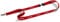 Durable Schlüsselband mit Karabiner, rot mit weißem Aufdruck Visitor, 10 Stück, 823803
