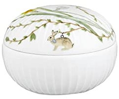 Kähler Bonbonniere Ø12 cm Hammershøi Spring Dekoration legendäres Design, Weiss