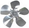AERZETIX: Hélice Pala del Ventilador Aluminio Ø254mm 28° - Presión - Izquierda - C43418