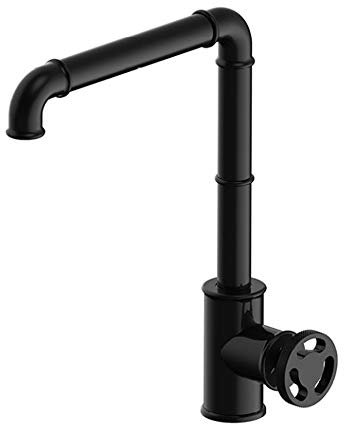 Küche Spüle Wasserhahn Retro Vintage Steampunk Industrieller Stil Mischbatterie Messing Küchenarmatur Spültischarmatur Mischbatterien Drehbar heißen und kalten Gemischt Wasserhahn Einhandmischer