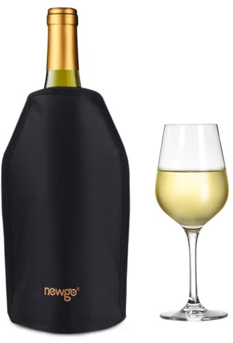 NEWGO Wine Cooler Sleeve, Standard Size Bottles, Black