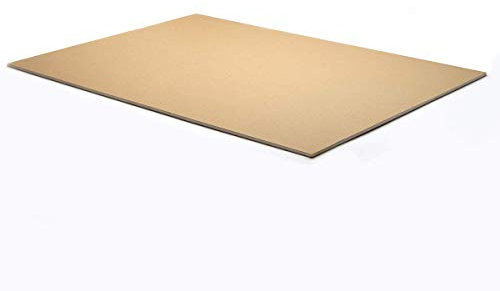 Materia Prima Pannello Cartone Piuma Espanso per Modelli e Supporti. Cartone in Schiuma per Artigianato. Foglio di Polistirene Espanso Facile da Tagliare, Multiuso. (Marrone kraft, 5 mm, 50 x 70 cm)