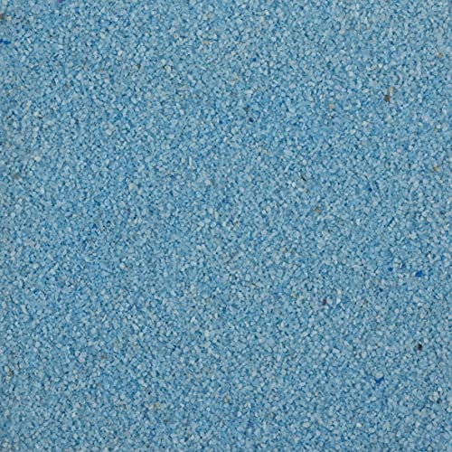 2,5 Liter Dekosand Farbsand im Eimer, 4 kg, bruchsichere Verpackung, Made in Germany (hellblau)