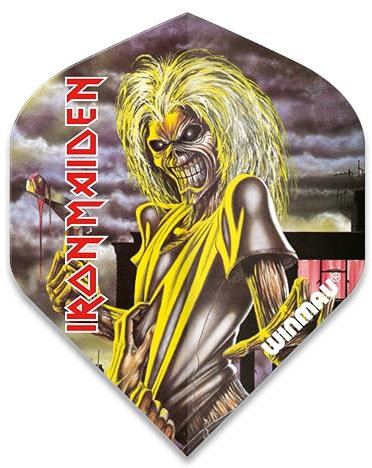 WINMAU Rock Legends Iron Maiden Killers Rhino Extra Thick Dart Flights - 1 Satz pro Packung (Insgesamt 3 Flüge)