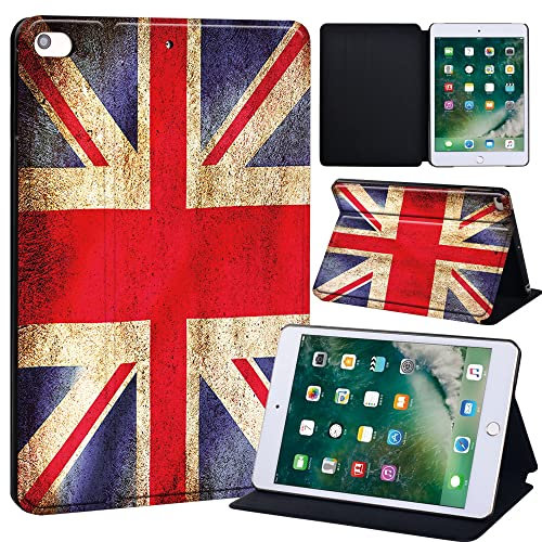 Oldimage Printed FINDING CASE Fit Apple iPad Mini 4/5 Tablet - Printed PU Flip Leather Smart Lightweight Shell Stand Cover Case for iPad Mini 4 Mini 5 (vintage union jack)