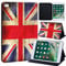 Oldimage Printed FINDING CASE Fit Apple iPad Mini 4/5 Tablet - Printed PU Flip Leather Smart Lightweight Shell Stand Cover Case for iPad Mini 4 Mini 5 (vintage union jack)