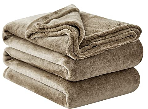 Aisbo Kuscheldecke Flauschig Decke Camel - Fleecedecke 230x270 cm Riesige Warme Couchdecke, Kuschlige Wohndecke Kamel Weich als Sofaüberwurf Blanket Sofadecke Bett für Winter