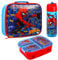 Zawadi Global Spiderman - Fiambrera para niños - Bolsa de almuerzo aislada, lonchera multicompartimento y botella de agua de 540 ml, juego de comida para viajes escolares, sin BPA