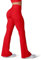 HEGALY Damen Flare Yogahose – Crossover Flare Leggings Buttery Soft High Waist Workout Casual Bootcut Hose, Dunkelrot, M
