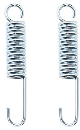 SG Store 2 Stück 90 mm Länge Motorradständer Kickstand Seitenständer Feder Metall Kickstand Rückholfeder Ersatz für Motorrad Motorrad Motorrad Silber