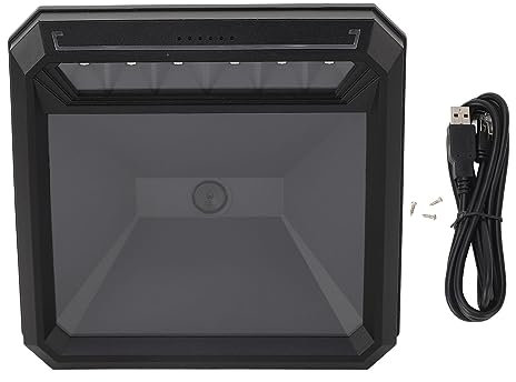 2000 MW 2D-1D-QR-Barcode-Scanner, Freihändiger Desktop, USB, RS232, USB und RS 232, Vollautomatischer 1D-2D-Barcode-Leser für den Shop-Einsatz