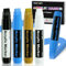 HOMY ARTY Acrylstifte 15mm Breit, Permanent Acrylfarben Stift, Wasserfeste Farbstifte Stift für Steine, Schilder, Kalligraphie und Gemälde im Freien (4 farben)