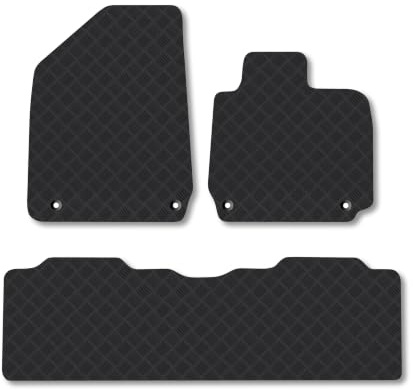 Fits Hyundai IONIQ 6 (2023+) 3mm Rubber Car Mats | Tailored Fit Durable Floor Mats Full Coverage Protection Waterproof Accessories Easy Clean Anti Slip Made in the UK