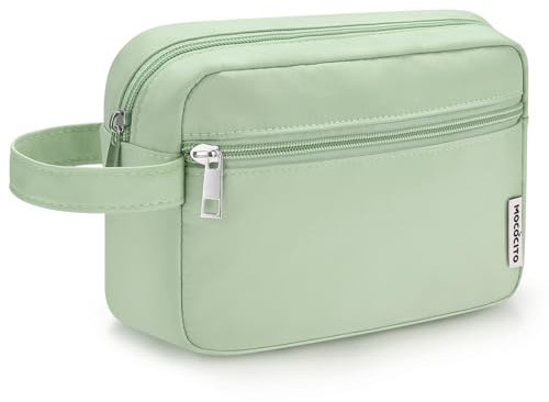 MOCOCITO Kulturbeutel für Herren, Reise, Kulturtasche, Kosmetiktasche, Kulturbeutel Faltbarer mit Tragegriff, Waschtasche für Damen(Mintgrün)